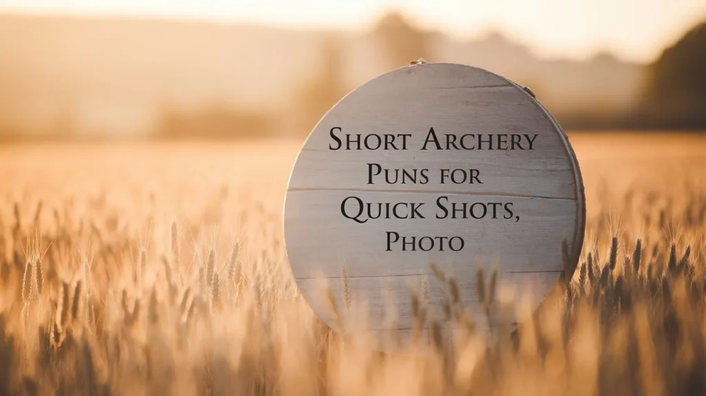 Short archery puns for quick shots