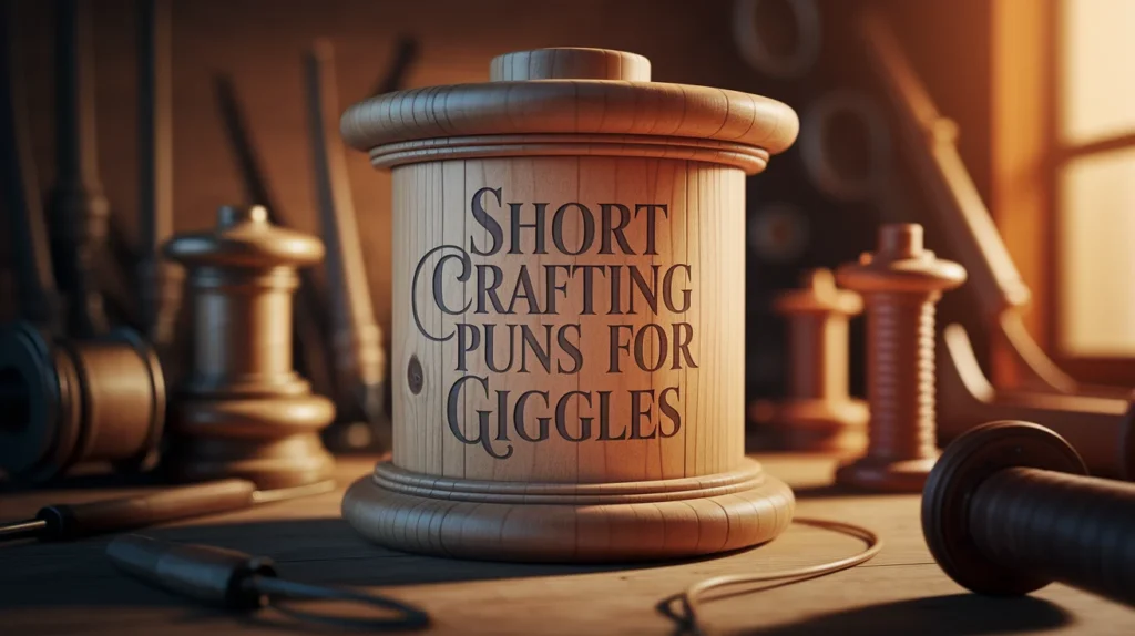 Short crafting puns for quick giggles