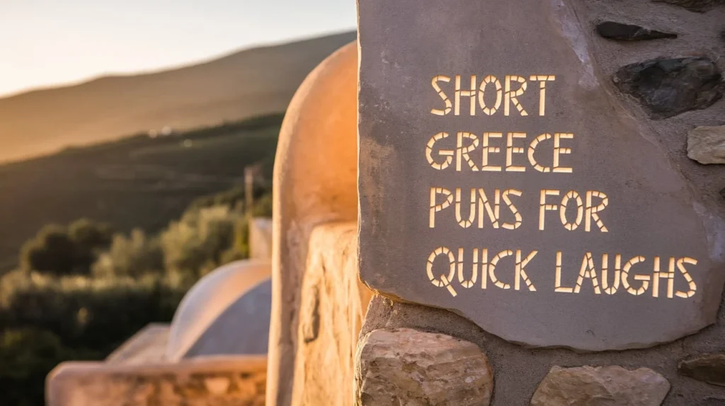 Short Greece puns for quick laughs