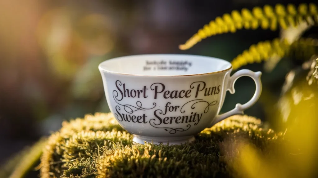 Short peace puns for sweet serenity