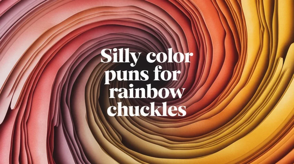 Silly Color Puns For Rainbow Chuckles