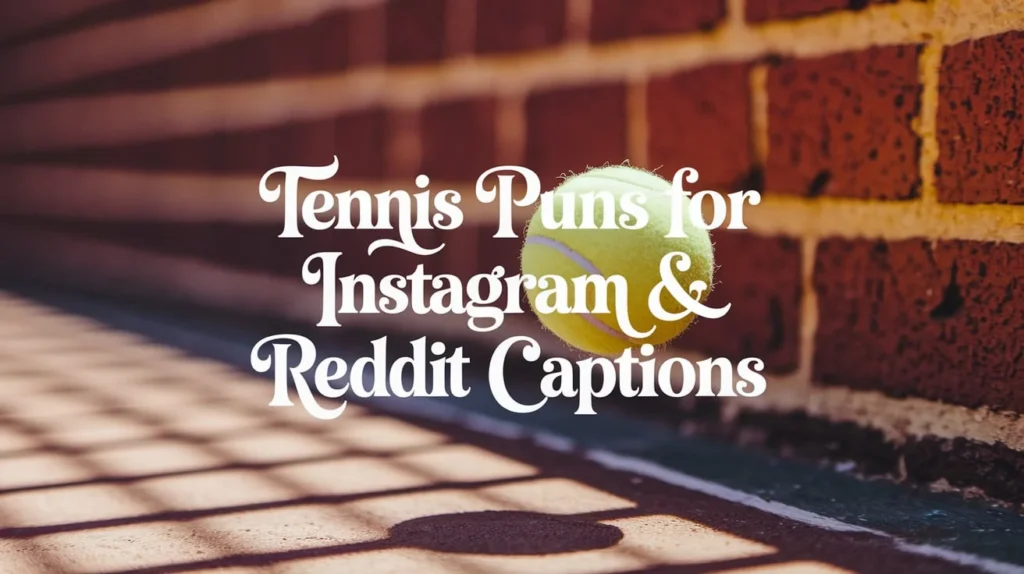 Tennis Puns for Instagram & Reddit Captions