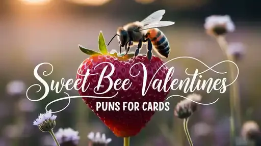 Sweet Bee Valentines Puns for Cards