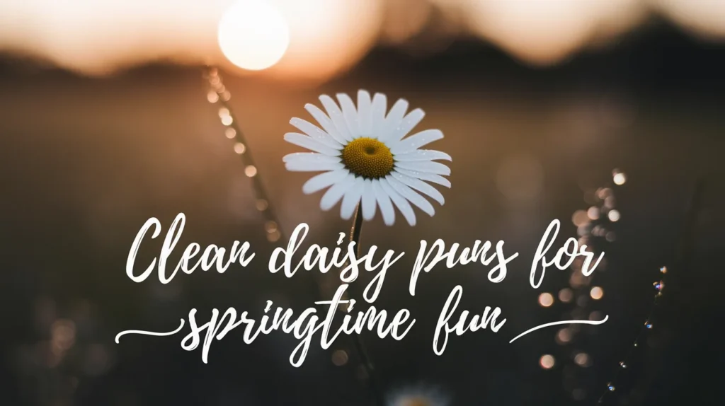 Clean Daisy Puns for Springtime Fun