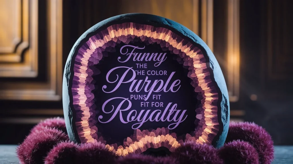 Funny The Color Purple puns fit for royalty