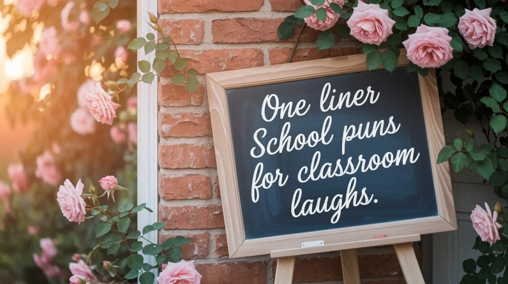 One liner school puns for classroom laughs