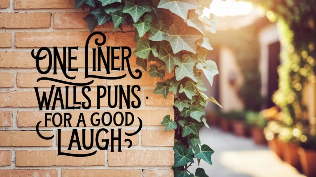 One Liner Walls Puns for a Good Laugh 