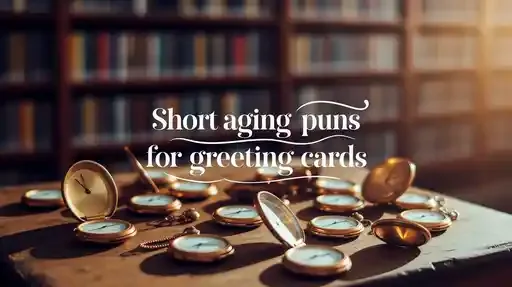 Short Aging Puns for Greeting Cards
