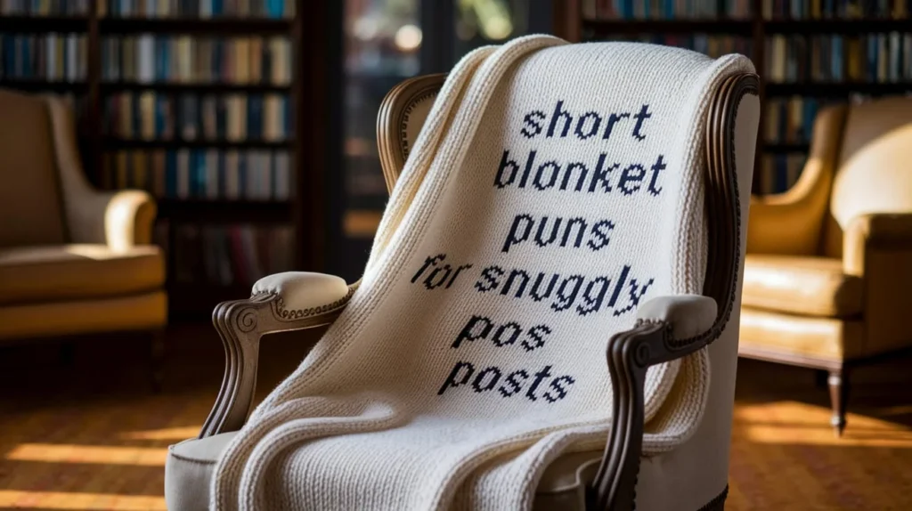 Short Blanket Puns for Snuggly Posts