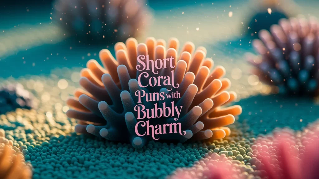 Short Coral Puns with Bubbly Charm
