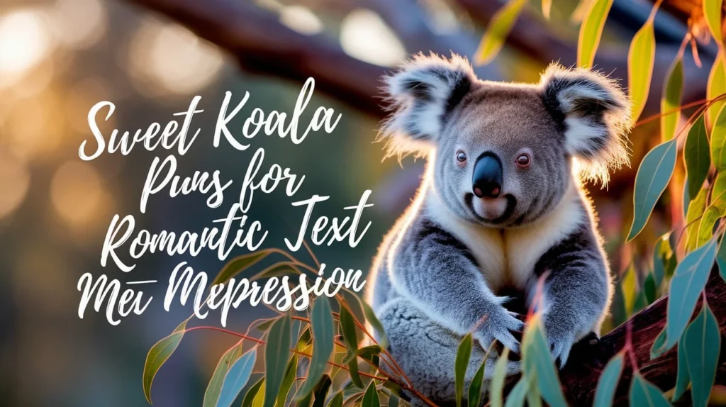 Sweet Koala Puns for Romantic Text Messages