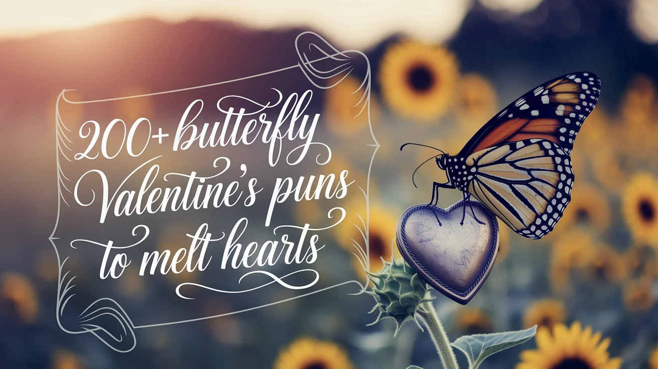 200+ Butterfly Valentine’s Puns to Melt Hearts