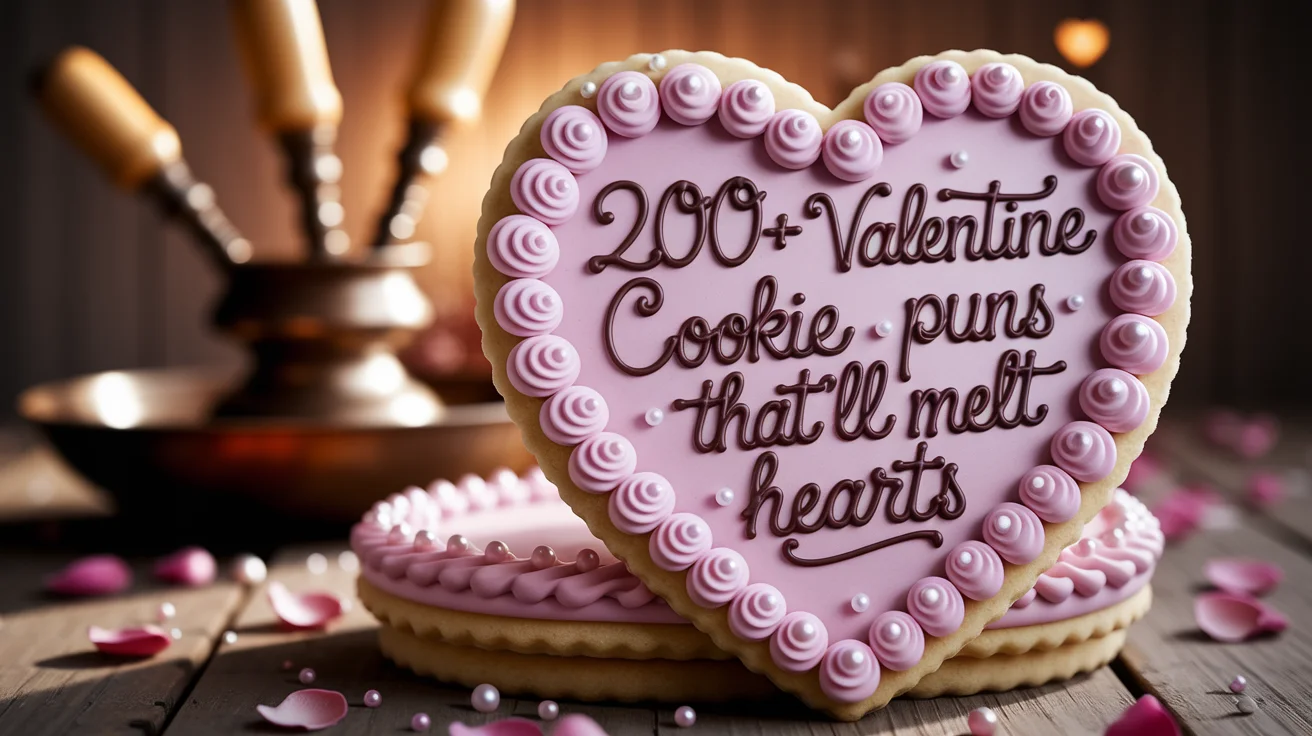 Valentine Cookie Puns That’ll Melt Hearts