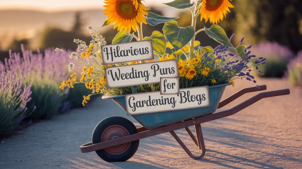 Hilarious Weeding Puns for Gardening Blogs ✏️