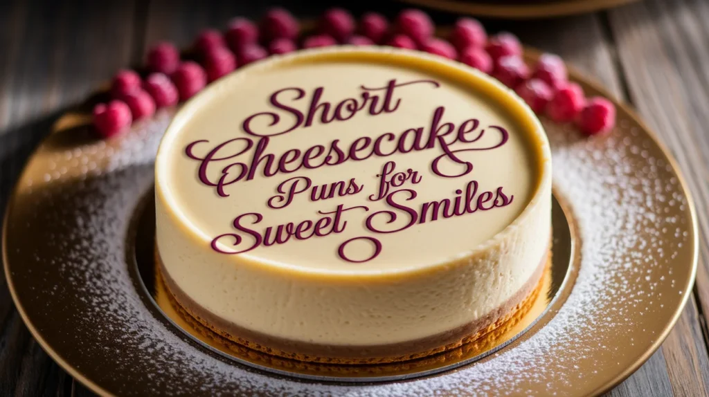 Short Cheesecake Puns for Sweet Smiles