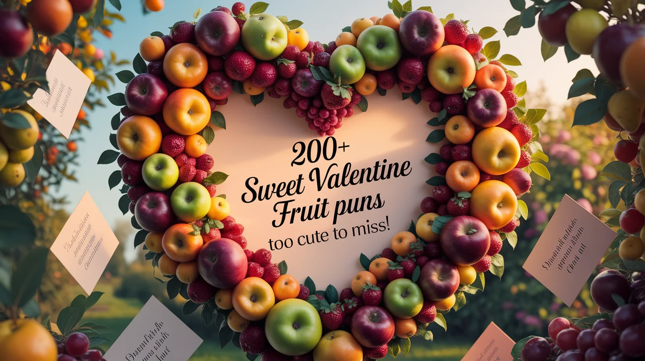 Sweet Valentine Fruit Puns Too Cute to Miss!