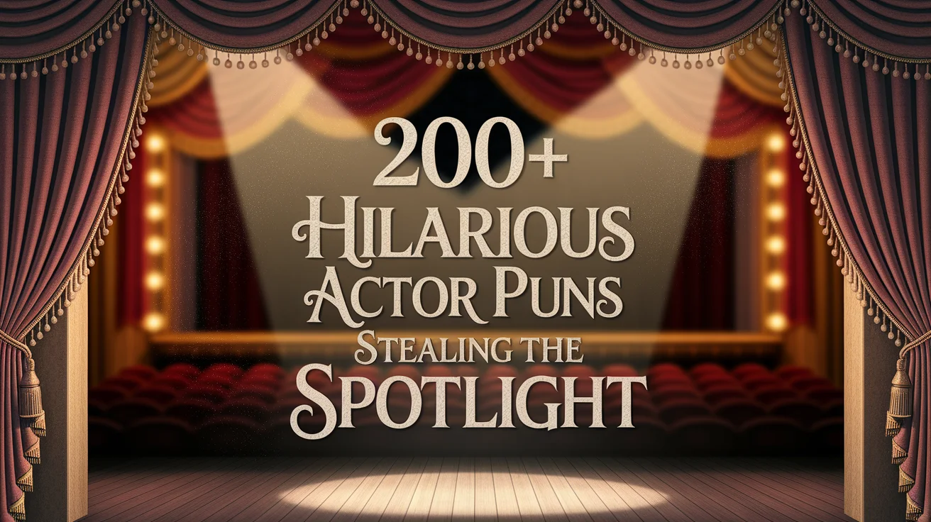 Hilarious Actor Puns Stealing the Spotlight