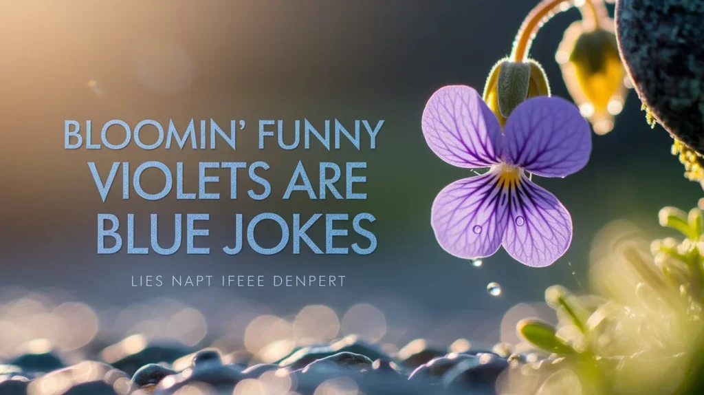 Bloomin’ Funny Violets Are Blue Jokes