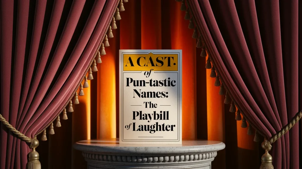 A Cast of Pun-tastic Names: The Playbill of Laughter
