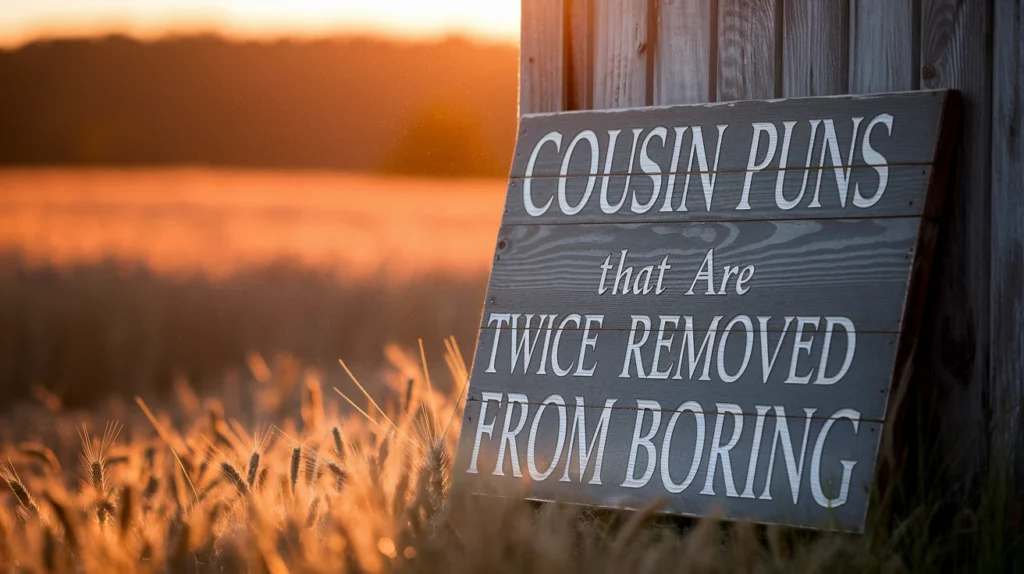 Cousin Puns That Are Twice Removed from Boring