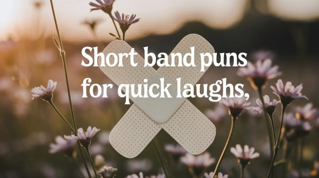 Short Band Aid Puns for Quick Laughs