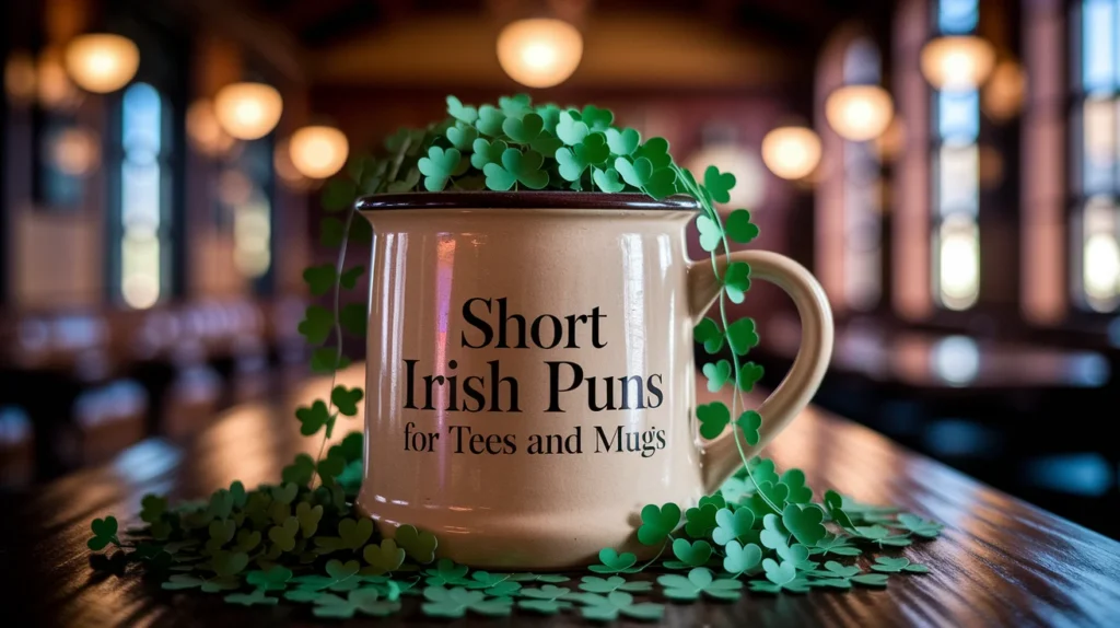 Short Irish Puns for Tees and Mugs