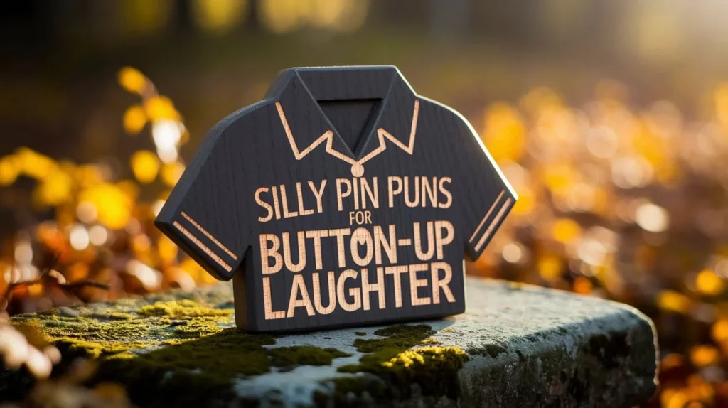 Silly Pin Puns For Button-Up Laughter