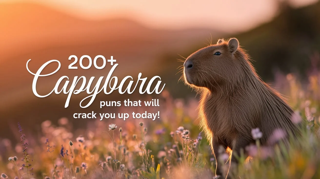Capybara Puns That Will Crack You Up Today!