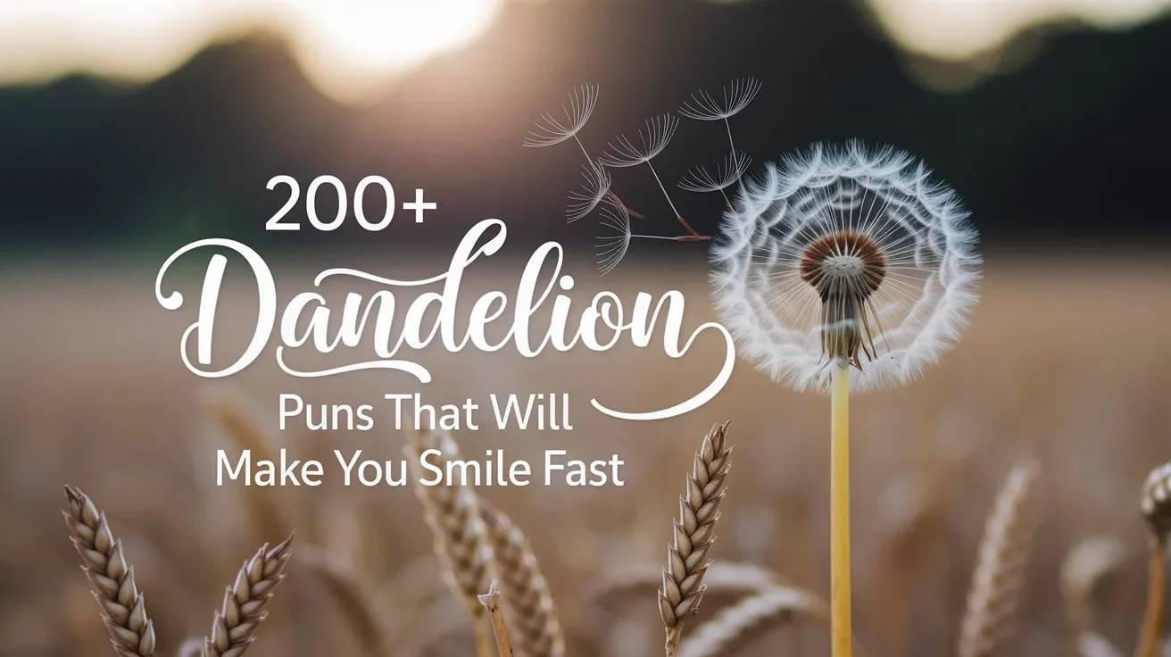 200+ Dandelion Puns That Will Make You Smile Fast
