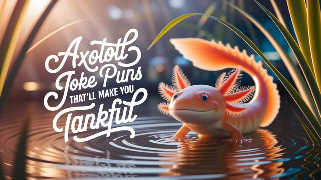 Axolotl joke puns that’ll make you tankful