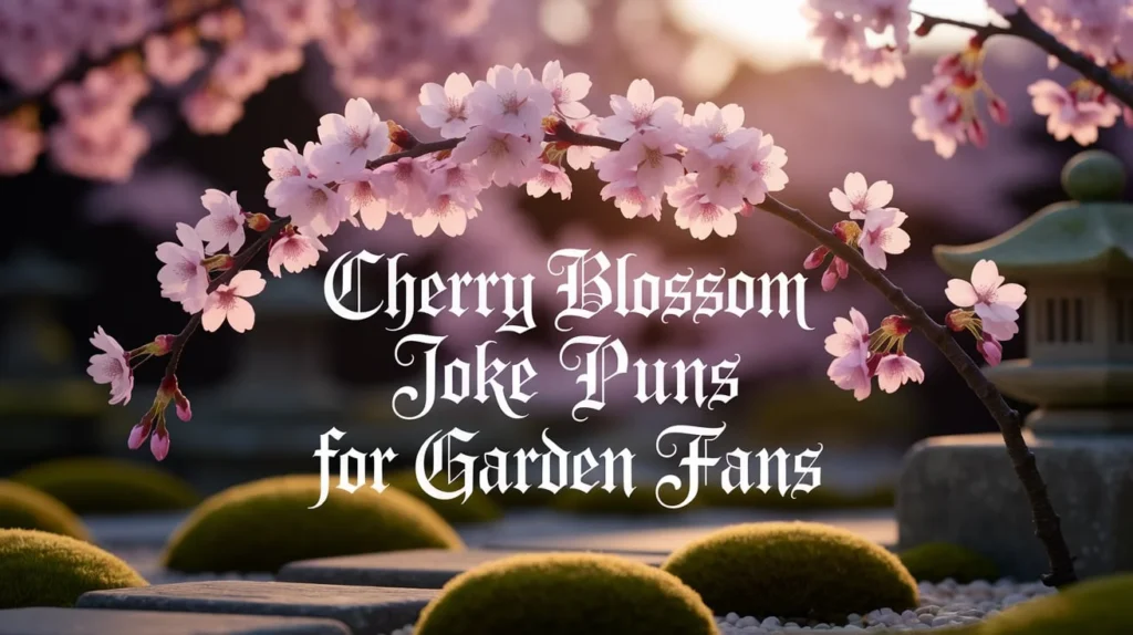Cherry Blossom Joke Puns for Garden Fans