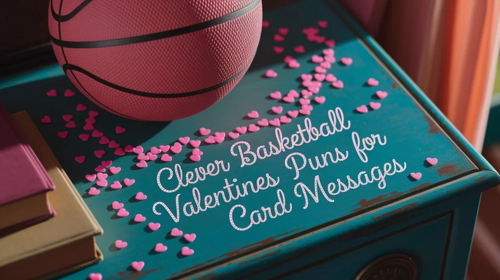 Clever Basketball Valentines Puns for Card Messages