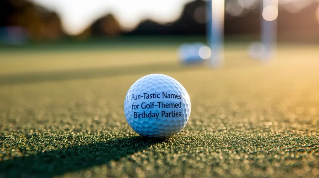 Pun-tastic Names for Golf-Themed Birthday Parties