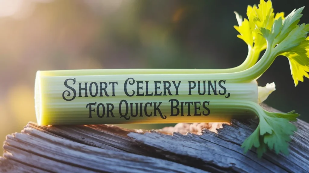 Short celery puns for quick bites